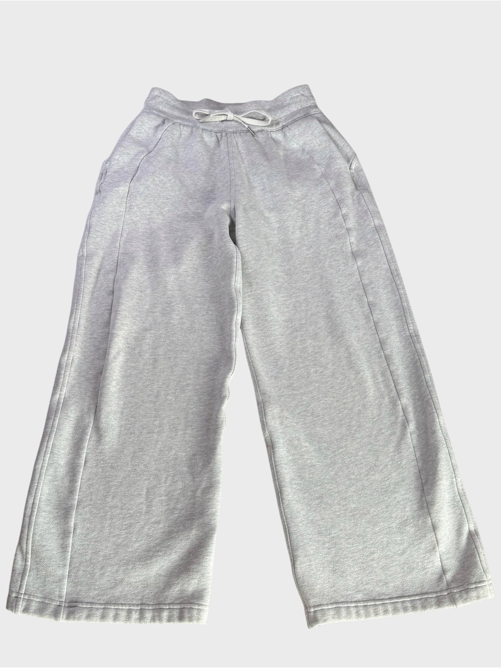 Lululemon Gray Scuba Wide Leg Fleece Sweatpants XS